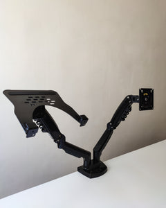 Noa Monitor mount with optional laptop plate